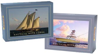 Nautical Note Cards - perfect nautical gift for sail or power boaters
